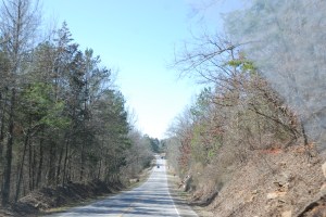 The road to Elberton