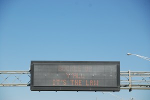 Road sign in Tennessee, y'all 