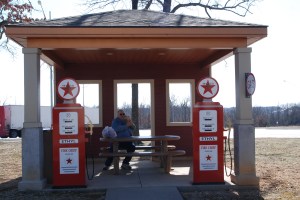 We decided to have lunch at the gas station.  