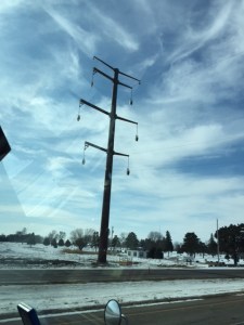 Interesting electric poles in Iowa