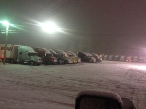 Snow really started coming down in a hurry.  