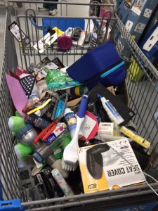 Walmart cart. 