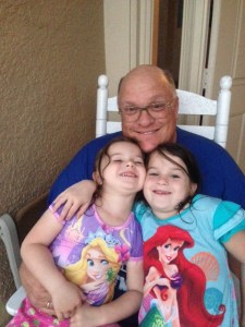 Papaw and his girls. 